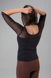 #432 Mesh Sleeve Top