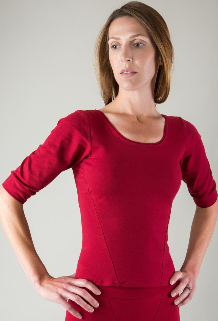 #438 Cuffed Sleeve Top